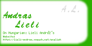 andras lieli business card